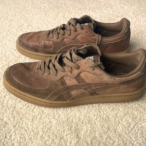 Onitsuka Tiger GSM Men's Casual Retro Shoes Brown Leather Sneakers Size 12 US